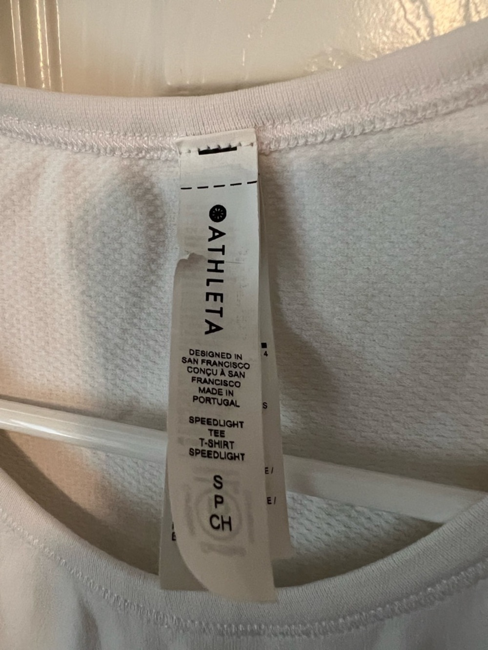 Athleta White Speedlight Tee T Shirt - Picture 2 of 6